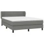 Box spring bed with dark gray fabric mattress 140x200 cm by vidaXL, Beds and slatted bases - Ref: Foro24-3126246, Price: 445,...