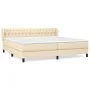 Boxspringbett mit cremefarbener Stoffmatratze 200x200 cm von vidaXL, Betten und Lattenroste - Ref: Foro24-3126514, Preis: 598...