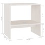 Nachttische 2 Stück aus massivem weißem Kiefernholz 40x30,5x40 cm von vidaXL, Nachttische - Ref: Foro24-808056, Preis: 55,21 ...