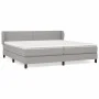 Box spring bed with light gray fabric mattress 200x200 cm by vidaXL, Beds and slatted bases - Ref: Foro24-3126189, Price: 592...