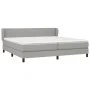 Box spring bed with light gray fabric mattress 200x200 cm by vidaXL, Beds and slatted bases - Ref: Foro24-3126189, Price: 592...