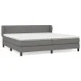 Box spring bed with dark gray fabric mattress 200x200 cm by vidaXL, Beds and slatted bases - Ref: Foro24-3126110, Price: 595,...