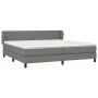 Box spring bed with dark gray fabric mattress 200x200 cm by vidaXL, Beds and slatted bases - Ref: Foro24-3126110, Price: 595,...