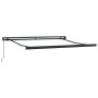 Toldo retráctil manual marrón 300x250 cm