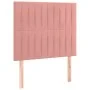 Estructura de cama con cabecero de terciopelo rosa 80x200 cm de vidaXL, Camas y somieres - Ref: Foro24-3125848, Precio: 143,1...