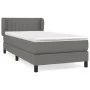 Box spring bed with dark gray fabric mattress 100x200 cm by vidaXL, Beds and slatted bases - Ref: Foro24-3126382, Price: 338,...