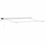 Toldo retráctil manual con LED antracita y blanco 300x250 cm