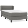 Box spring bed with dark gray fabric mattress 90x190 cm by vidaXL, Beds and slatted bases - Ref: Foro24-3126286, Price: 321,3...