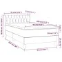 Box spring bed with light gray fabric mattress 90x200 cm by vidaXL, Beds and slatted bases - Ref: Foro24-3126453, Price: 307,...