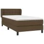 Box spring bed with dark brown fabric mattress 90x200 cm by vidaXL, Beds and slatted bases - Ref: Foro24-3126536, Price: 295,...