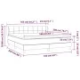 Box spring bed with black fabric mattress 160x200 cm by vidaXL, Beds and slatted bases - Ref: Foro24-3126255, Price: 485,71 €...