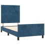 Dark blue velvet bed frame with headboard 90x190 cm by vidaXL, Beds and slatted bases - Ref: Foro24-3125853, Price: 146,20 €,...