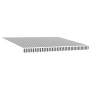 Toldo retráctil aluminio y tela gris antracita y blanco 4x3 m