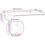 Toldo retráctil aluminio y tela gris antracita y blanco 4x3 m