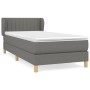 Cama box spring con colchón tela gris oscuro 100x200 cm de vidaXL, Camas y somieres - Ref: Foro24-3126942, Precio: 328,87 €, ...