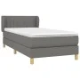 Box spring bed with dark gray fabric mattress 100x200 cm by vidaXL, Beds and slatted bases - Ref: Foro24-3126942, Price: 327,...