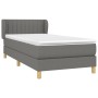 Cama box spring con colchón tela gris oscuro 100x200 cm de vidaXL, Camas y somieres - Ref: Foro24-3126942, Precio: 328,87 €, ...
