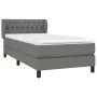 Box spring bed with dark gray fabric mattress 90x200 cm by vidaXL, Beds and slatted bases - Ref: Foro24-3126454, Price: 306,7...