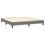 Box spring bed with dark gray fabric mattress 180x200 cm by vidaXL, Beds and slatted bases - Ref: Foro24-3126582, Price: 633,...