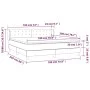 Box spring bed with dark gray fabric mattress 180x200 cm by vidaXL, Beds and slatted bases - Ref: Foro24-3126582, Price: 633,...