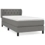 Boxspringbett mit dunkelgrauer Stoffmatratze 80x200 cm von vidaXL, Betten und Lattenroste - Ref: Foro24-3126438, Preis: 305,2...