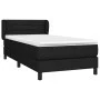 Box spring bed with black fabric mattress 90x200 cm by vidaXL, Beds and slatted bases - Ref: Foro24-3126295, Price: 298,63 €,...