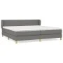 Box spring bed with dark gray fabric mattress 200x200 cm by vidaXL, Beds and slatted bases - Ref: Foro24-3126670, Price: 589,...