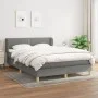 Box spring bed with dark gray fabric mattress 140x200 cm by vidaXL, Beds and slatted bases - Ref: Foro24-3126726, Price: 416,...