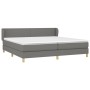Box spring bed with dark gray fabric mattress 200x200 cm by vidaXL, Beds and slatted bases - Ref: Foro24-3126670, Price: 589,...