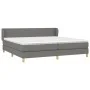 Box spring bed with dark gray fabric mattress 200x200 cm by vidaXL, Beds and slatted bases - Ref: Foro24-3126670, Price: 589,...
