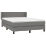 Box spring bed with dark gray fabric mattress 140x190 cm by vidaXL, Beds and slatted bases - Ref: Foro24-3126158, Price: 468,...