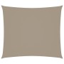 Toldo de vela rectangular tela Oxford gris taupe 2,5x3 m
