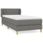 Box spring bed with dark gray fabric mattress 90x200 cm by vidaXL, Beds and slatted bases - Ref: Foro24-3126934, Price: 306,4...