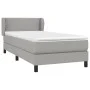 Box spring bed with light gray fabric mattress 90x190 cm by vidaXL, Beds and slatted bases - Ref: Foro24-3126125, Price: 289,...