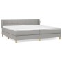 Box spring bed with light gray fabric mattress 200x200 cm by vidaXL, Beds and slatted bases - Ref: Foro24-3126829, Price: 592...