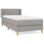 Box spring bed with light gray fabric mattress 100x200 cm by vidaXL, Beds and slatted bases - Ref: Foro24-3126941, Price: 322...
