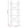 Estantería contrachapada 4 niveles roble marrón 60x30x140 cm by vidaXL, Bookcases and shelves - Ref: Foro24-821311, Price: 52...
