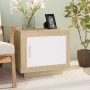 Couchtisch aus weißem Sperrholz und Sonoma-Sperrholz, 51 x 50 x 45 cm von vidaXL, Couchtisch - Ref: Foro24-811804, Preis: 49,...