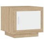 Couchtisch aus weißem Sperrholz und Sonoma-Sperrholz, 51 x 50 x 45 cm von vidaXL, Couchtisch - Ref: Foro24-811804, Preis: 49,...