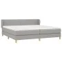 Box spring bed with light gray fabric mattress 200x200 cm by vidaXL, Beds and slatted bases - Ref: Foro24-3126669, Price: 588...