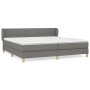 Boxspringbett mit dunkelgrauer Stoffmatratze 200x200 cm von vidaXL, Betten und Lattenroste - Ref: Foro24-3126830, Preis: 579,...