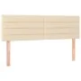 Box spring bed with cream fabric mattress 140x200 cm by vidaXL, Beds and slatted bases - Ref: Foro24-3126890, Price: 450,71 €...