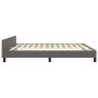 Bed frame with headboard gray synthetic leather 160x200cm by vidaXL, Beds and slatted bases - Ref: Foro24-3125461, Price: 232...