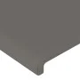 Bed frame with headboard gray synthetic leather 160x200cm by vidaXL, Beds and slatted bases - Ref: Foro24-3125461, Price: 232...