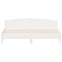 Estructura de cama sin colchón madera maciza blanca 200x200 cm
