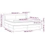 Box spring bed with dark gray fabric mattress 180x200 cm by vidaXL, Beds and slatted bases - Ref: Foro24-3126662, Price: 607,...