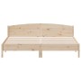 Estructura de cama sin colchón madera maciza de pino 180x200 cm