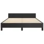 Bed frame with headboard black synthetic leather 140x200cm by vidaXL, Beds and slatted bases - Ref: Foro24-3125451, Price: 24...