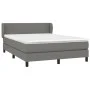 Box spring bed with dark gray fabric mattress 140x190 cm by vidaXL, Beds and slatted bases - Ref: Foro24-3126078, Price: 495,...