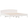 Cama sin colchón madera maciza de pino blanca 180x200 cm
